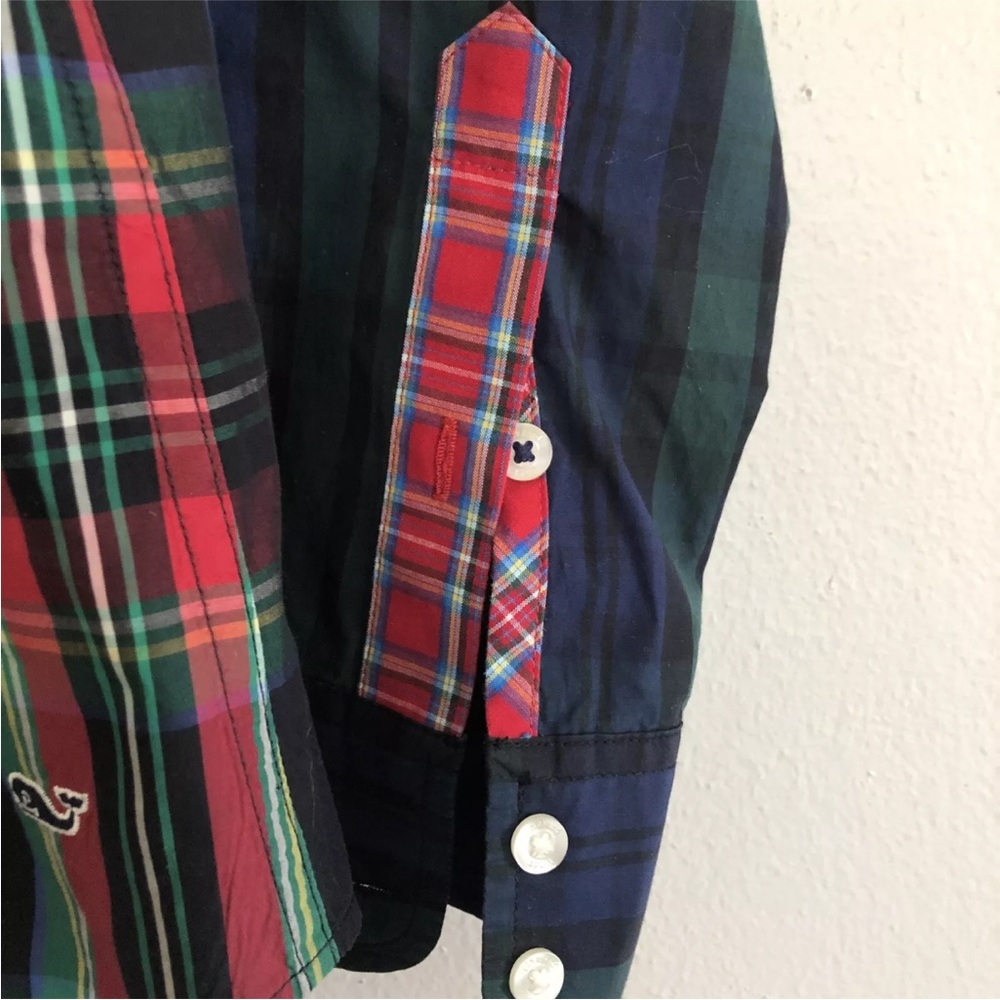 Vineyard Vines Patchwork Plaid Button-Down Shirt … - image 6